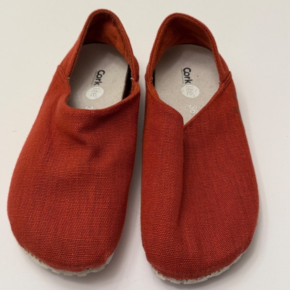 Shoes - Corklite Comfort Technology Women's 36‎ Red Casual Slip On Shoes